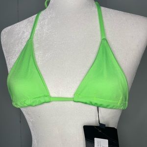 Pretty Little Thing Neon Green Bikini Top